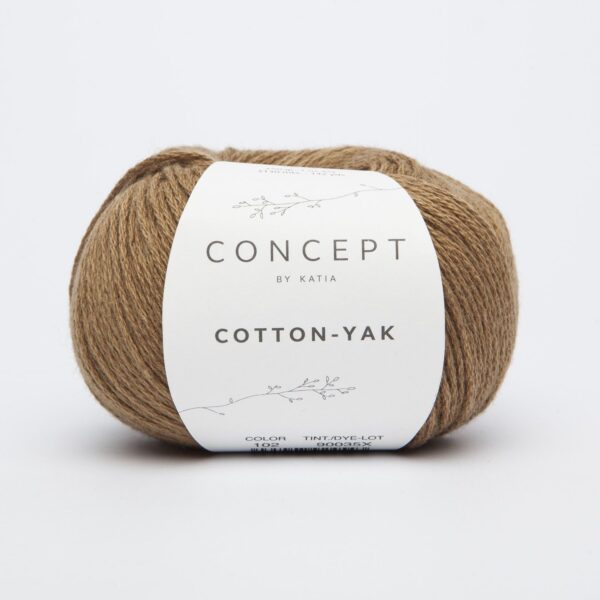 Bol wol van het merk Katia Cotton-Yak, kleurnummer 102