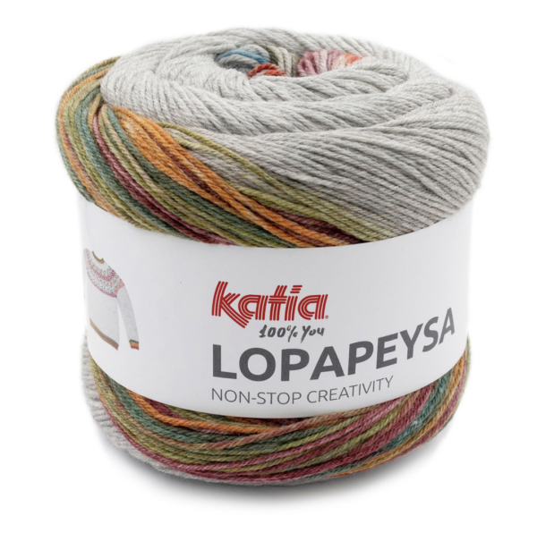 Bol wol van het merk Katia Lopapeysa, kleurnummer 203